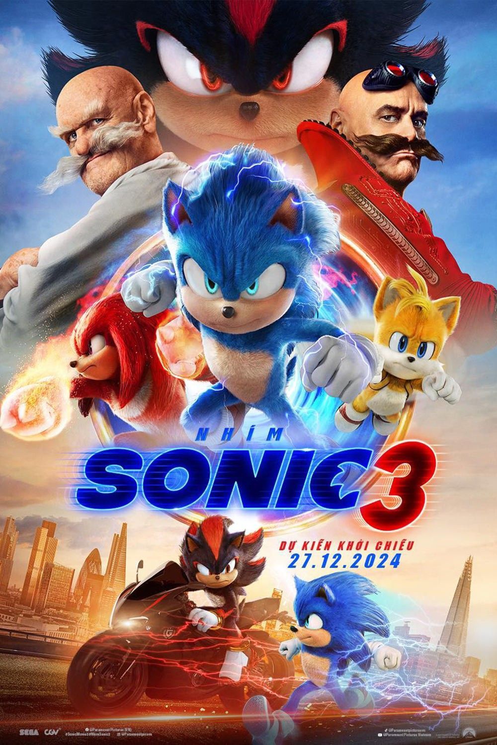 Nhím Sonic 3 - Sonic The Hedgehog 3 (2024)